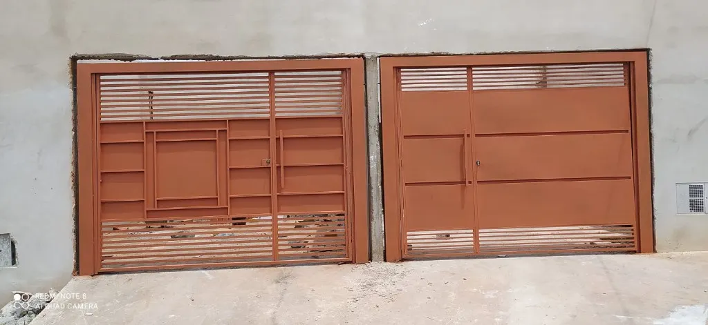 Portão e serralheria em metal — modelo 11, trabalho realizado em Botucatu